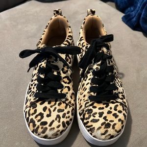 Cheetah Platform Sneakers